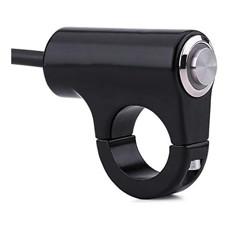 7/8 "22mm Commutateur de Commande de Guidon, Interrupteur De Contrôle de Moto, Bouton-poussoir en Alliage d'Aluminium Universel Interrupteur de Phare de Feux de Brouillard ON/OFF(B) (1/5)