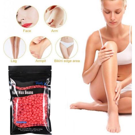 100g Dur à Poils Cire Pois Épilation Homme Femme Aisselles Bras Jambes Haricot Dépilatoire Rétractable (1/5)