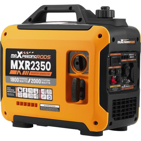 2000W Groupe Electrogene Silencieux Essence Compact et Léger 4 Temps Generateur Inverter Portable avec Prises USB et 230 V, 15kg, Affichage Numérique pour les Caravanes Camping VR (1/5)