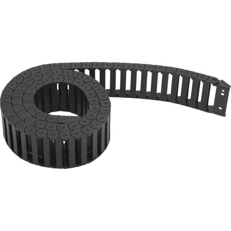 m lange Kabelträgerkette aus Nylon PA66, hohe Hitzebeständigkeit und Robustheit, schwarz, für CNC-Maschinen (1/5)