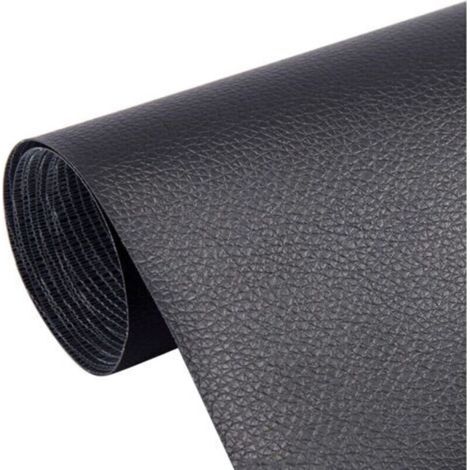 5 Pièces Patch Réparation Cuir, Kit De Patch en Cuir, Cuir Auto-adhésifs, Patch Cuir Autocollant, pour Siège Auto, Canapé, Meubles, Veste, 20 x 30 CM (Noir) (1/4)