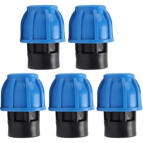 5 raccords de plomberie, kit de raccords rapides pour tuyaux d'eau, filetage femelle droit 25 x G1/2 (1/4)