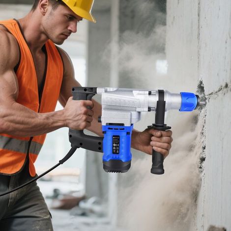 Martello perforatore rotativo - DAYPLUS - SDS Plus Martello Perforatore Rotativo - 1800W - 3 in 1 - Manico 360°