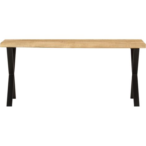 Banc d'intérieur,Banc avec bord vivant 105 cm bois de manguier massif CFW65447 (1/5)
