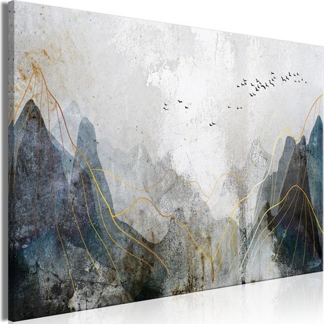 Tableau Misty Mountain Pass Wide - 90 x 60 cm (1/4)