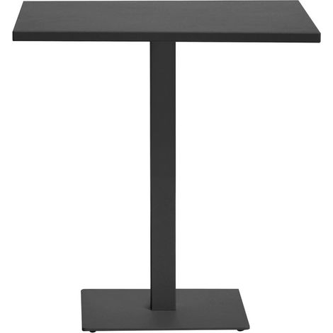 Piano in alluminio antracite 70x70 cm. Tavolo componibile. MALIGI HOME MG-MIRANDA Antracite
