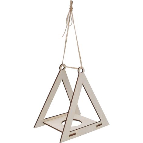 Cintre pour Plantes, Ins Style Moderne en Bois Géométrique Suspendu Support De Plantes pour Jardin Patio Bureau Décoration D'intérieur (1/5)