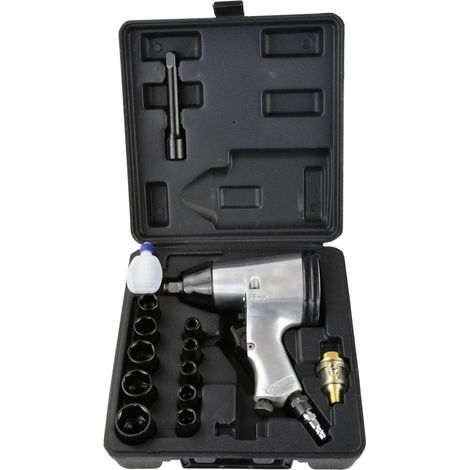Geko Chiave pneumatica 1/2" con 10 bussole e valigetta