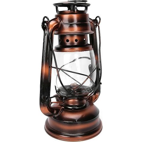 Vintage-Petroleumlampe mit verstellbarem Docht, Öllaterne mit großem Fassungsvermögen für die Innen- und Außenbeleuchtung