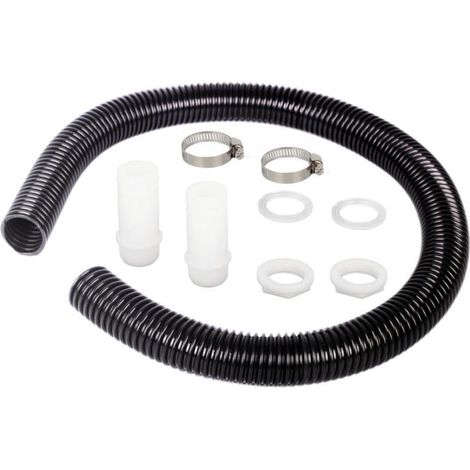 Kit de raccords de citerne pour tuyau de descente, kit de raccords de citerne d'eau de 32 mm pour transport de pluie, joindre 2 citernes d'eau et barils de pluie ensemble Tuyau de raccordement (1/4)