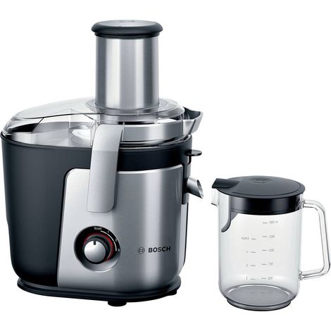 Bosch – Extracteur de jus 1200 W – Goulotte XXL 84 mm – DripStop anti-goutte – Récipient amovible – Centrifugeuse pour fruits et légumes