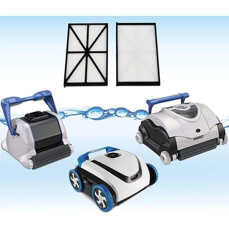 Poweka RCX70101PAK2 Lot de 2 Cartouches de Filtre de Rechange Compatibles avec Hayward Aqua Vac QC SharkVac et TigerShark Robot Purificateur de Piscine (2 Pièces) (1/4)