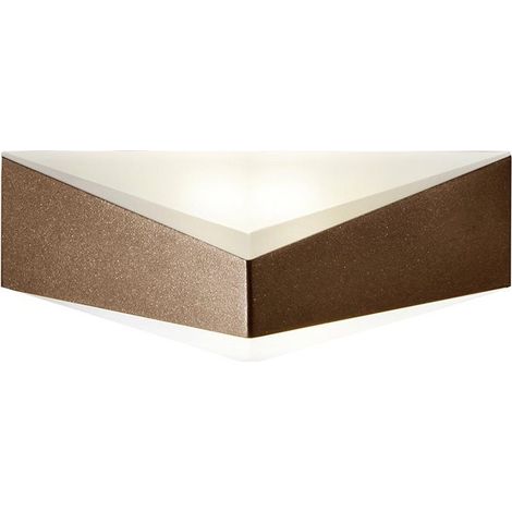 Supporto a parete GEOMETRIC IP65 E27 LED Bulb 10W up-down Marrone ruggine (1/4)