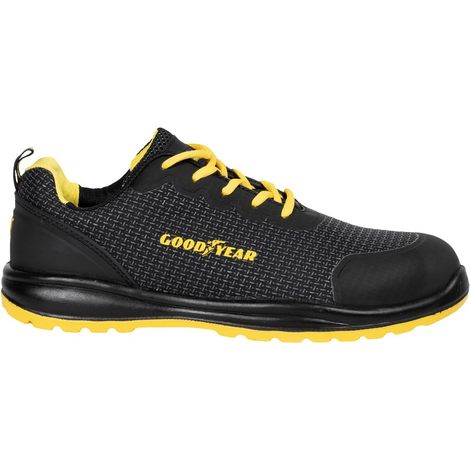 Goodyear Scarpe antinfortunistiche traspiranti nere, sicurezza sul lavoro, categoria S3 - taglia 47 (1/5)