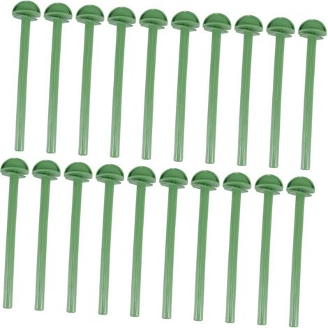 Lot de 20 poteau debout pour oiseaux en plastique perchoir pour le repos du perroquet perroquet perroquet pour les oiseaux oiseaux robe stand cage d'oiseaux (plastique)