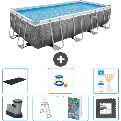 Bestway Bestway Power Steel Rectangulaire - 549x274x122 cm - 8-pièces  S525 (1/4)