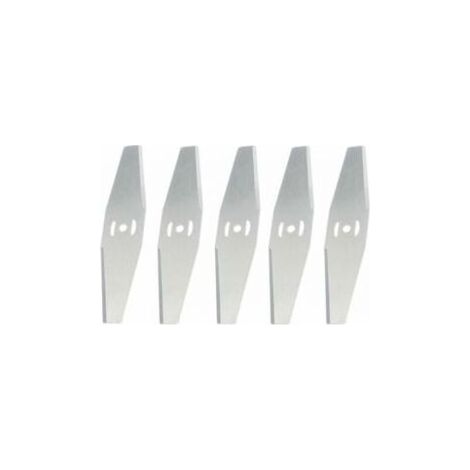 Ersatzklinge für Akku-Gartentrimmer, Metallklinge, Silber, 5 Stück (1/5)