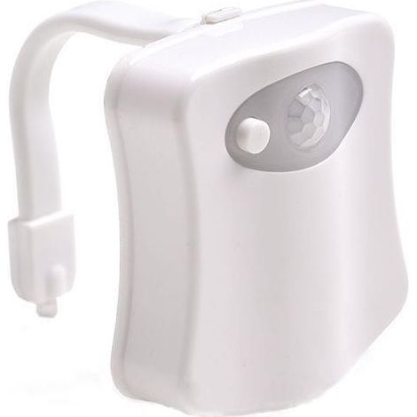Veilleuse Toilette - Capteur De Mouvement PIR - 16 Couleurs LED - Étanche - Bras Flexible En PVC - Pour Salle De Bain - 1 Pièce (1/5)