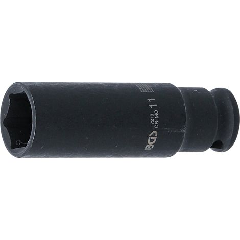 Llave de vaso BGS 7270 acero cromo molibdeno 11 mm (1/4)