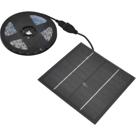Ruban LED Solaire pour Plantes 5W Lumière Horticole Écologique Forte Luminosité Favorise la Croissance Bandeau LED Solaire 0,5 m/19,7in (1/5)