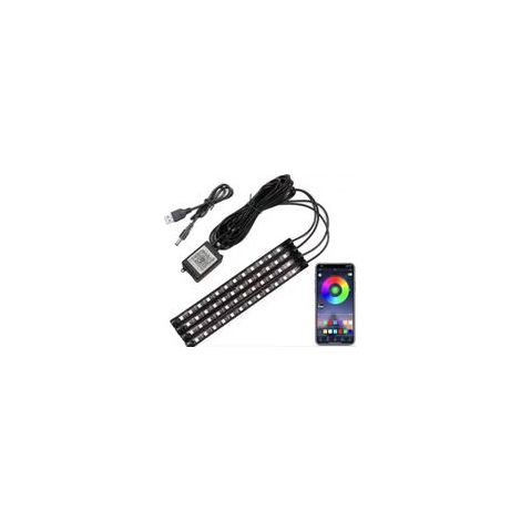 Éclairage Intérieur de Voiture, Lampe LED Accessoire Voiture, Cadeau Homme Maman Cadeau Fete des Grand Mere Femme,Car Accessories Contrôle APP (1) (1/5)