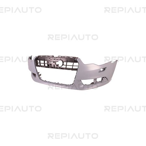Pare-choc avant à peindre avec trous lave-phares et radars Audi A6 4 (4G2-C7-4GC/4G5-C7-4GD) phase 1 2011-2014