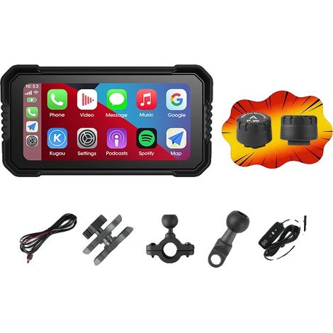 Motorrad GPS Navigation, wasserdicht, multi-kompatibel, TPMS, Keine-a (1/2)