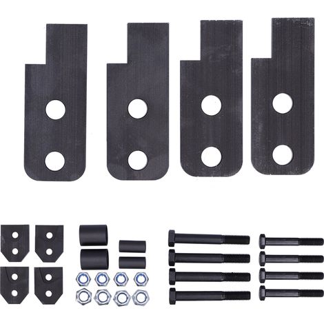 2-Zoll-Höherlegungssatz vorne/hinten für Yamaha Rhino 450/660/700 ATV, Distanzstücke aus Kohlenstoffstahl (1/5)