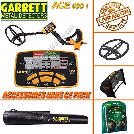 PACK : Détecteur de métaux Garrett ACE 400i + ProPointer II (1/3)