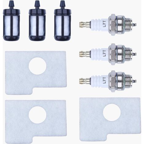 Juego de 3 bujías de filtro de combustible de aire para motosierra STIHL 018 MS180 MS 180 reemplazar piezas nuevas 1130 124 0800 (1/5)