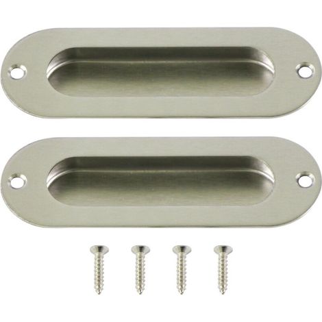 Set of 2 recessed handles for sliding doors INOX sliding door handles