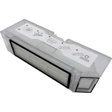 Pièces de rechange pour le bac à poussière de l'aspirateur robot Roborock Q Revo P10 : bac à poussière avec filtre et accessoires
