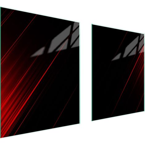 PIASTRA PROTETTIVA IN VETRO PER STUFA 85x52 NERO (1/5)