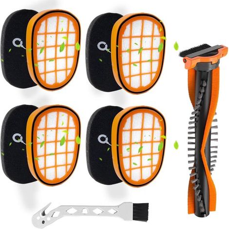 Adecuado para el juego de filtros de aspiradora Philips,HEPA + ABS Speedpro Max FC6812/6814/6822/6823/6827/6908. Piezas de repuesto (1/5)