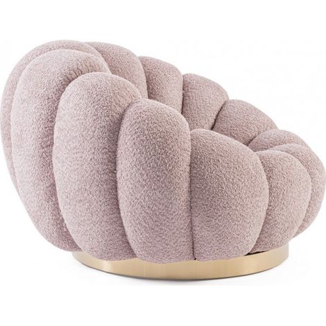 Poltrona "Florel" per interno, Struttura In Compensato 86 x 62 x 72h cm -Rosa antico (1/5)