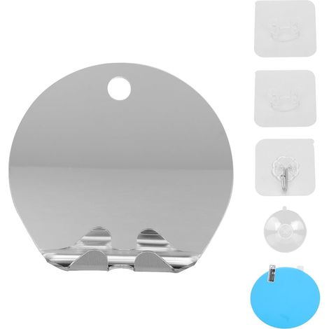 Miroir Design de Bain Étagère Anti-buée Salle de Acrylique en Unique, Facile à Enlever pour Rasoir Maquillage et Rasage (1/5)