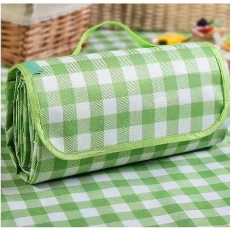 Couverture de pique-nique, tapis d'extérieur, camping, 200 x 200 cm, fond imperméable, rangement portable, tapis de plage.a (1/4)