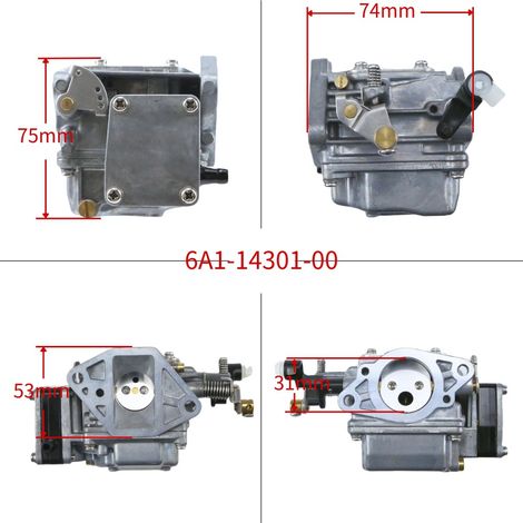 Der 63V-14301-00 ist kompatibel mit YAMAHA 9,9 PS und 15 PS TE15-05010300 2-Takt-Vergasern. (1/4)