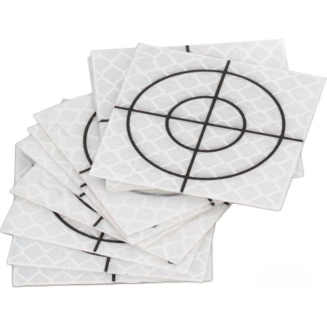 50 autocollants réfléchissants pour cible, bande adhésive réfléchissante pour station totale de mesure, 4 x 5 cm / 1,57 x 1,97 po (1/5)
