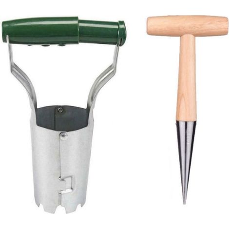Outil de Repiquage en Acier Inoxydable Type Pelle pour Jardinage – Extracteur de Plants pour Potager, Pépinière et Ferme (1/4)