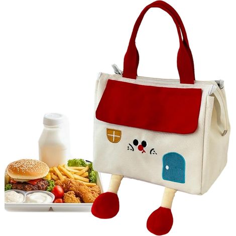 Sac Repas Isotherme - Boîte Repas Cartoon Pour Travail - Contenant Réutilisable pour Aliments Fruits Collation - École Bureau Voyage Pique-nique Goûter Fruit (1/5)