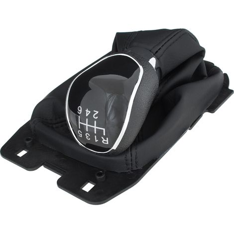 Ford EcoSport II 12-17 Pomo de cambio de marchas NEGRO + funda con marco 6 VELOCIDADES (1/5)