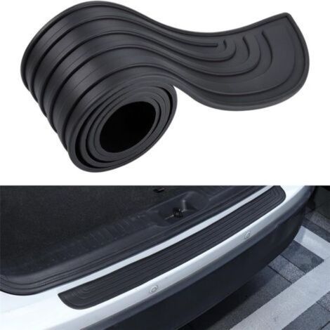 Protection de pare-chocs, protection de seuil de coffre arrière, autocollant pour portière de voiture, 90 cm x 7 cm - Noir (1/5)