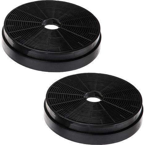 Lot de 2 Filtre à charbon actif, 175 mm, Recirculation air, Hotte aspirante, Cuisine (1/5)