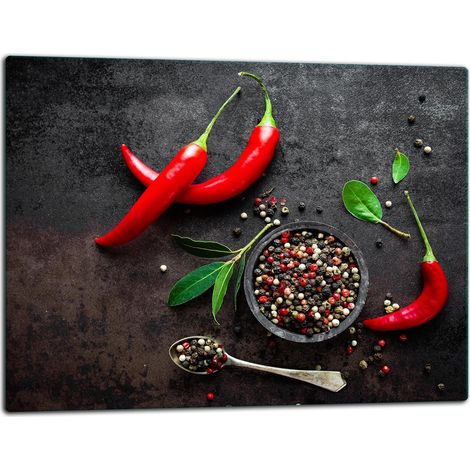 Schneidebrett aus Glas, 52x40 cm, Chili (1/5)