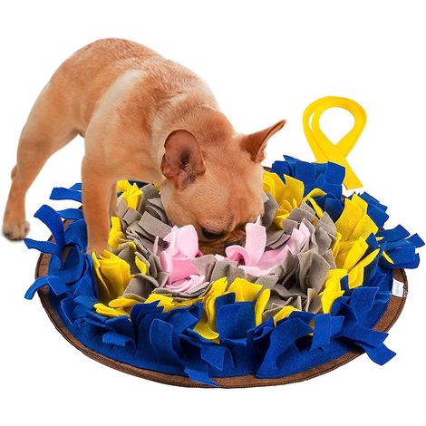 Tapis de fouille interactif pour animaux de compagnie, jouet à alimentation lente pour l'éducation et l'enrichissement du chien, 45 cm x 45 cm (1/5)