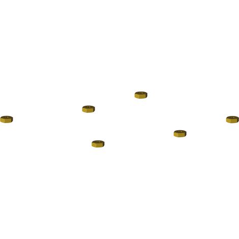 KESSEL-Sechskantmutter Set - 6 Stück, M8, SW 17, 680132
