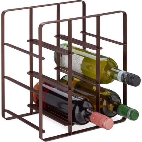 Botellero metálico para 9 botellas (1/5)