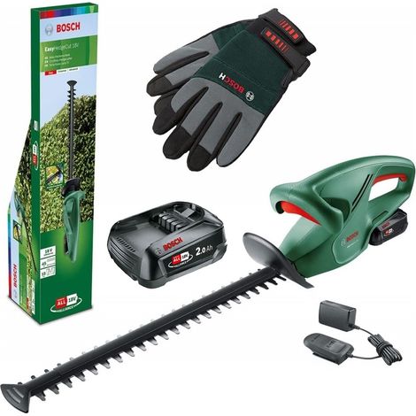 Bosch 18-45 Cordless Hedge Cutter Garden Trimmer 45cm 2 x 18v Battery + Gloves (1/5)