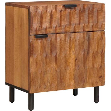 vidaXL  Bedside Cabinet  Brown 50 x 33 x 60 cm Solid Mango Wood